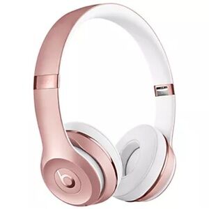 Beats by Dre Rose Gold and White Over-Ear Headphones